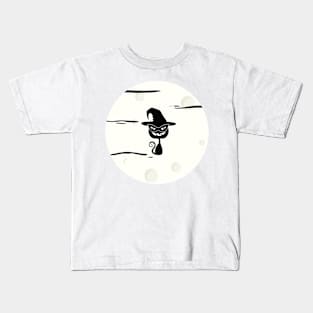 Witch Cat Kids T-Shirt